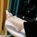 Women's Shoes Elegant Pointed Toe Mid Heel Pumps With Rhinestone Buckle - Soft Suede Upper & Comfortable Rubber Sole For Banquets & Parties_vogvips.com