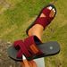 Light Foam Sole Plus Size Slippers Flat Bottomed Casual Open Toe Beach Sandals Women's Shoes_vogvips.com