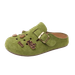New Soft Insole With Arch Support Shoes Outdoor Beach Suede Clogs Slippers Women Sandals_vogvips.com