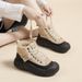 Cotton Shoes For Women With Winter Velvet New Style Thick Sole, Anti Slip, Warm And Casual High Top Shoes, Snow_vogvips.com