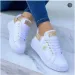 2026 Autumn Shoes Waterproof White Sneakers For Women Korean Version Lace Up Casual Flat Sport Shoes Ladies Vulcanized Shoes_vogvips.com