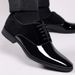 Formal Business Leather Lightweight Trendy Men's Single Low-top British Pointed Toe Wedding Groom Shoes_vogvips.com