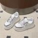 Women's Casual White Sneakers with Velcro round Toe Platform Shoes Height Increasing Autumn/Winter Style Canvas Student Footwear_vogvips.com