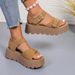 Cross-border Thick-soled Sandals Women, 2025 Summer New Model, Non-slip Soft Sole, Height-increasing, Versatile Sports_vogvips.com