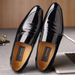 Men's business leather shoes British formal low top office Leather wedding men's shoes_vogvips.com
