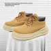2025 Autumn Winter New Height Increasing Thick Sole Martin Casual Leather Waterproof Trendy Shoes Men's Snow Boots_vogvips.com