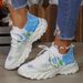 Rainbow Soles New Fashion Color With A Full Match Of Casual Sports Mesh Women's Shoes_vogvips.com