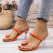 Cross-border Sandals, New Summer 2025 Model, European And American Style, Black Slimming Stiletto High-heeled Sandals_vogvips.com
