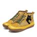 Martin For Women 2023 Low-Cut Flat Single Boots Round Toe Lace-Up Color Block Plus Size 43 Casual Shoes_vogvips.com