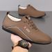 European Warm Series Summer Leather Soft Sole Men's Business Casual Slip-On Lightweight Loafers Fleece-Lined Cotton Shoes_vogvips.com