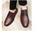 Casual Leather Shoes Men's Embossed Plaid First Layer Rubber Sole Professional Wear Work Shoes Pure Leather_vogvips.com