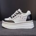 Thick-Soled Height-Increasing White Sneakers For Women 2026 Spring New Lightweight Versatile Petite Casual Soft-Soled_vogvips.com
