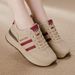 Foreign Trade Cross-border Plus-size Women's Leather Sneakers, Versatile For Spring And Autumn 2026, Running Flat-soled_vogvips.com