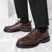 New For Business And Formal Wear, Men's British Style Leather, Casual Soft Sole, Wedding Suit Leather Shoes_vogvips.com