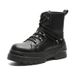 Retro Tooling Boots Locomotive Style Men's Boots Thick Heel Round Head Medium Tube_vogvips.com
