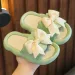Summer Kids Home Anti Slip Soft Sole Girls Bath Slipper Cartoon Cute Wer Bow Princess Slippers Children Beach Shoes_vogvips.com