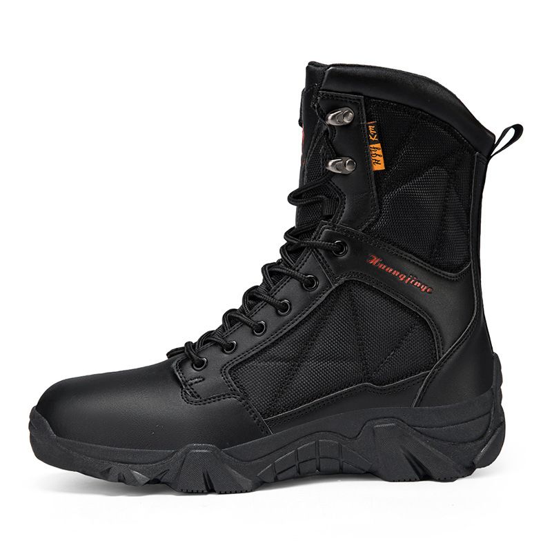 High Top Steel Head Shoes Military Boots Men's Special Forces Combat Boots Outdoor Safety Shoes Cold Sticking Craft Outdoor_vogvips.com