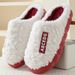 Warm For Thickened Cotton Shoes Couple Style Winter Non-Slip Men And Women Slippers Home_vogvips.com