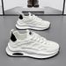 Summer New Breathable Mesh White Men's Versatile Thick Soled Sports Casual Dad Trendy Shoes_vogvips.com