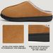 Shevalues Winter Cotton Fluffy Fuzzy Men Memory Foam Fur House Slippers Outdoor Anti-Slip Mute Flat Mules_vogvips.com