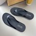 Women's Summer Fashion Korean Style Solid Color Flip Flops Flat Sandals For Outdoor Wearing Indoor Home Beach Slippers For Women And Men_vogvips.com