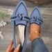Slim And Pointed, Oversized Flat Sole Single Shoe For Women In 2025. Fashionable Fly Knit One Legged Bow Tie Casual_vogvips.com