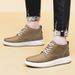 Men's Tooling Shoes Lace-up Leather Retro Handmade Heightening Breathable Sot Leather Sot Sole High-top Casual Board Shoes_vogvips.com