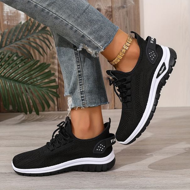 Cross-Border Dropshipping Versatile For Women Summer New Fashion Casual Sports Mesh Single Women's Shoes_vogvips.com