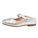 2025 Square-Toed Soft Leather Mary Jane For Petite Women, Retro Height-Increasing Half-Slipper Silver Flat Shoes To_vogvips.com