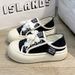 Canvas Women New Casual Thick Sole Board For Spring Summer Versatile And Unique Design Flat Bottom Sports Little_vogvips.com