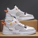 Men's Spring New Low Cut Casual Trendy Versatile Board Small White Shoes, Extra Large Sports Shoes_vogvips.com