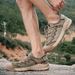 Men's Mesh Shoes Summer Breathable Hollow-Out Slip-On Sandals Lightweight Closed-Toe Outdoor Non-Slip Beach Shoes_vogvips.com