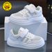 Children's Sneakers 2026 Spring Summer New Boys' Casual Campus Sports Performance White Shoes For Older Boys And Girls_vogvips.com