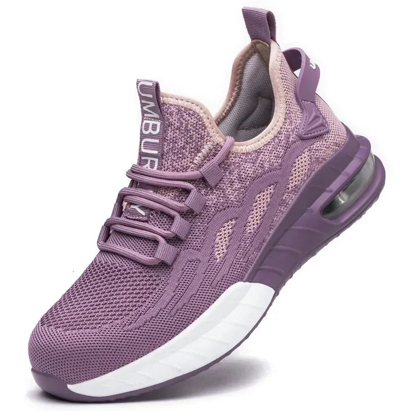 Steel Toe For Breathable Shoes Women Safety Puncture Proof Sport Work Sneakers Construction Security Boots_vogvips.com