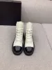 Platform Biker Ankle Boots Elongate The Legs Upper Cowhide Winter Shoes_vogvips.com