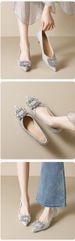 Pointed Single Shoes Women's Shallow Mouth Rhinestone High Heels Are Not Tired Of Feet Temperament Thin Heel Crystal Wedding Shoes_vogvips.com