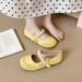 French Beautiful Silver Single Shoes Women's Spring And Summer Ballet Shoes Flat All-match Skirt Mary Jane Shoes_vogvips.com