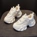 Dad, The Inner Height Of The Thick Sole Of The Shoes Has Increased By 8cm. Casual Versatile Style Lace-up Women_vogvips.com