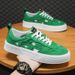 2026 New Summer Breathable Trendy Lace-up Cloth Men's Sports Casual Shoes, White Sneakers, Versatile Board Shoes_vogvips.com