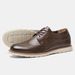 Men's Lightweight Brogue Casual Shoes - Vintage Style Breathable Leather Loafers For Spring & Summer Comfort"_vogvips.com