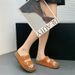 Thick-soled Style For Women, New Summer Outdoor Retro Suede Height-increasing Beach Flat Fashion Sandals_vogvips.com