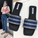 Korean-Style Rhinestone Flat 2025 Spring New Fairy-Style Open-Toed Beach Sandals For Women_vogvips.com