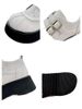 Shell Head Buckle Strap Thick Soled Small Leather For Women 2025 New Autumn Versatile British Casual Single Shoes_vogvips.com