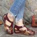 2026 Cross-border Plus Size In-Stock European And American Casual Wedge Flat Color-Block Velcro Sandals For Women,_vogvips.com