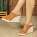 new Spring Autumn Pointed-toe Wedge-heeled Thick-soled High-heeled Mules For Women, With Open Back And_vogvips.com