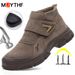 Construction Work Anti-smash Anti-puncture Safety Men Steel Toe Scald Proof Welding Boots Indestructible Shoes_vogvips.com