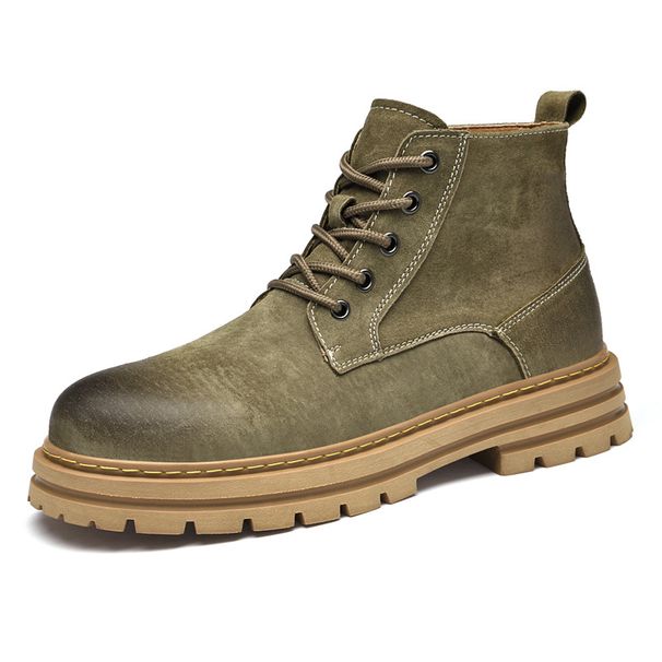 Men's Outdoor Martin Boots High-top Non-slip Thick-soled Tooling Boots Retro Large-size Boots Men's Shoes_vogvips.com