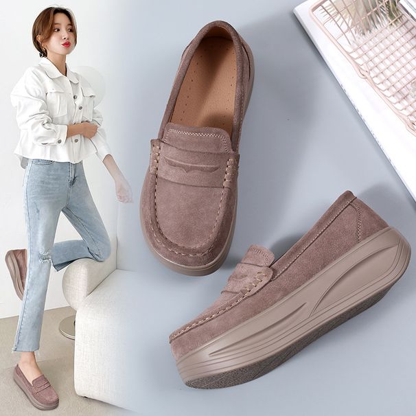New Plus Size Rocking Sneakers Wedges Casual Women Soft Soles Slip On Platform Non Running Shoes Zapatos Mujer_vogvips.com