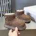 2026 Same Style Children's Snow Boots Short Tube Non-Slip Warm Thick Sole Slip-On Kids Parent-Child Shoes_vogvips.com