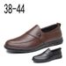 Men's Doudou Shoes Round Head Low-top Into Rubber Soft-soled Casual Leather Shoes_vogvips.com